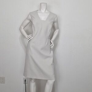 Hugo Boss Classic Careerwear Preppy Quiet Luxury Knee Length Shift Dress Size 10